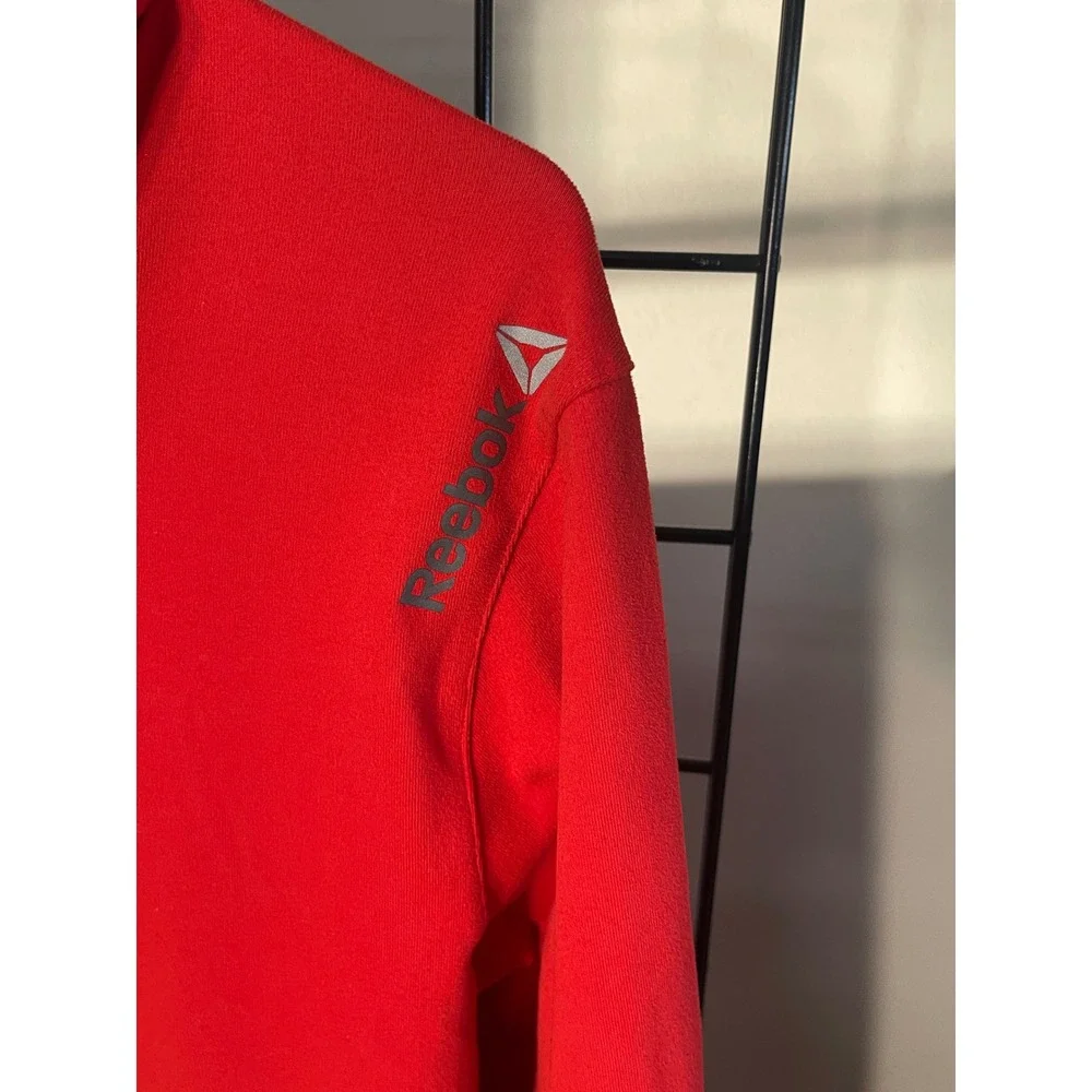 Reebok Spartan Race Mens Red Scuba Hood Training Pullover Hoodie Size M - Picture 5 of 7